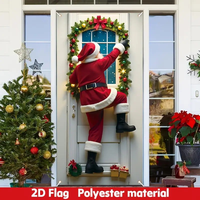 🎅49% OFF This Week Promotions🎉🎉Happy Christmas Door Banner