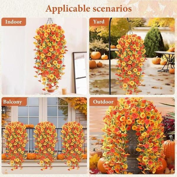 🌺LAST DAY 49% OFF-UV Resistant Fall Artificial Hanging Flowers