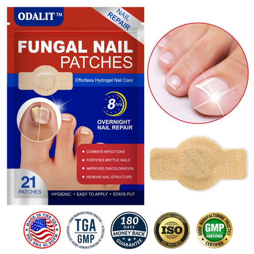 ✅Toenail Fungus Treatment Extra Strength - 21 Nighttime Hydrogel Patches for Overnight Toenail Repair🏥