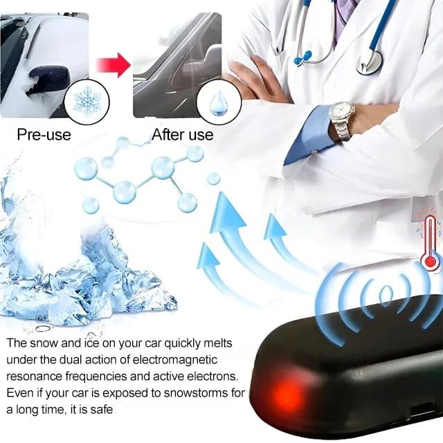 🔥Last Day 49% OFF - 2025 Upgrade Anti-freeze Electromagnetic Car Snow Removal Device
