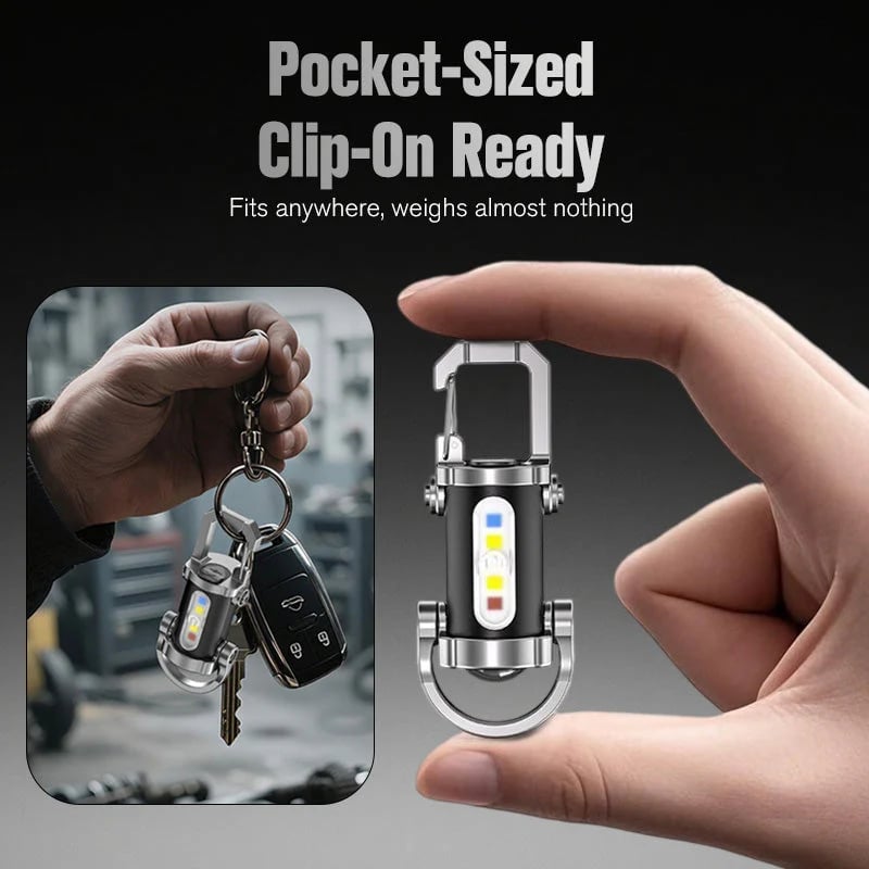 🔥Portable Rechargeable Bright Keychain Flashlight