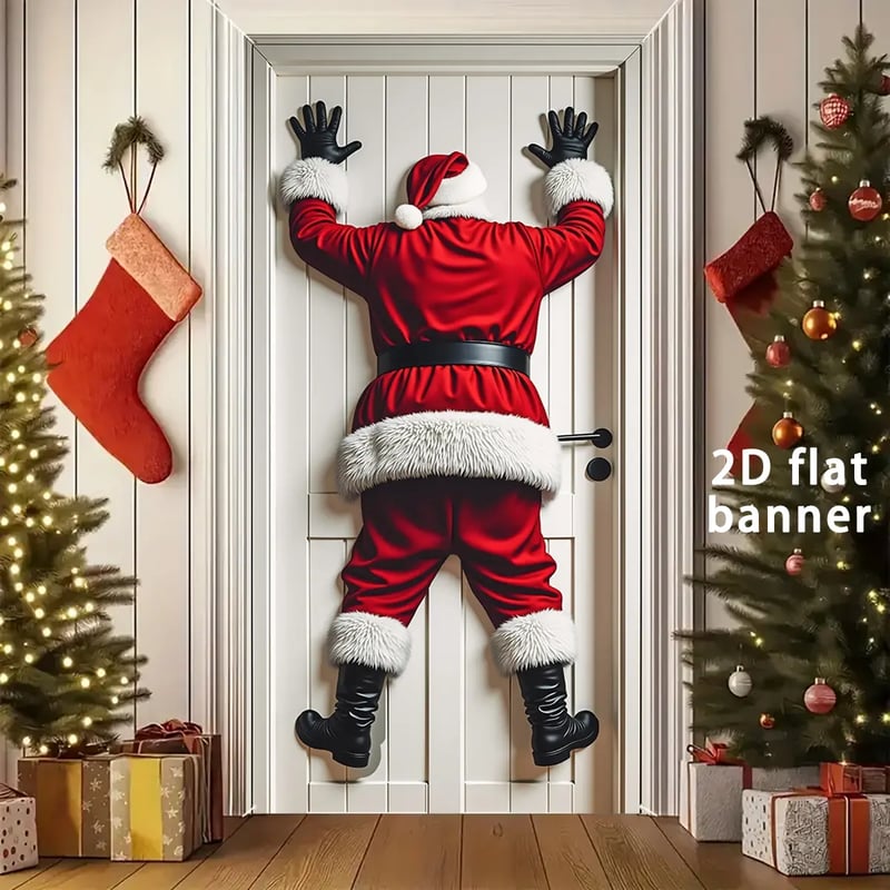 🎅49% OFF This Week Promotions🎉🎉Happy Christmas Door Banner