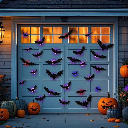 The Secret to a Next-Level Halloween-🎁3D Bat Design LED Decoration