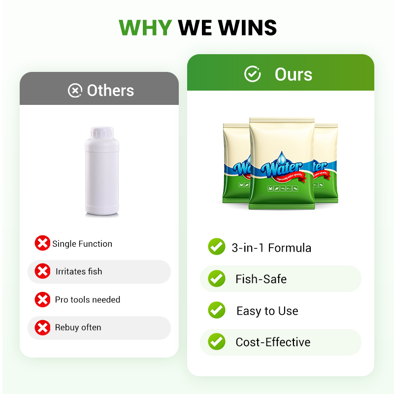 500g Premium Pond Care Powder | Water Clarifier & Algae Control 🐟🌊🔬