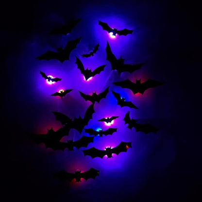 The Secret to a Next-Level Halloween-🎁3D Bat Design LED Decoration