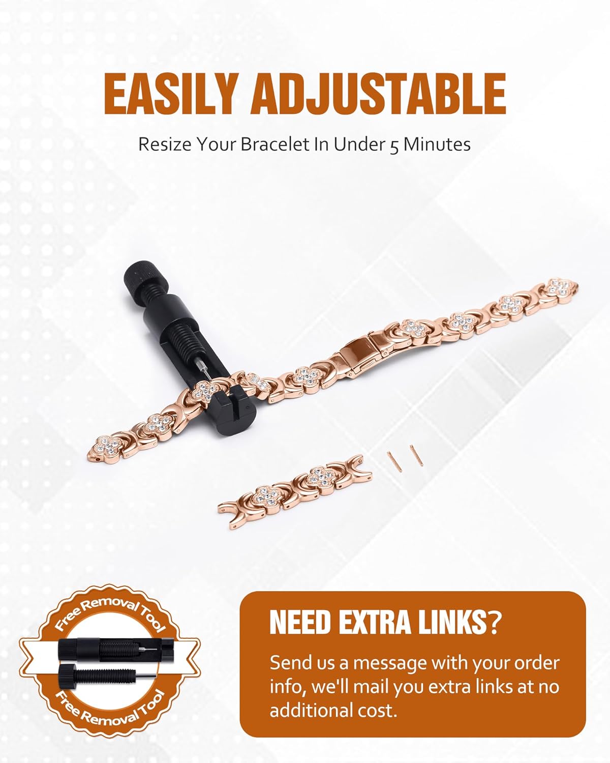 🔥Copper Bracelets for Women. Pure Copper Magnetic Bracelet with 3800 Gauss Effective Magnets