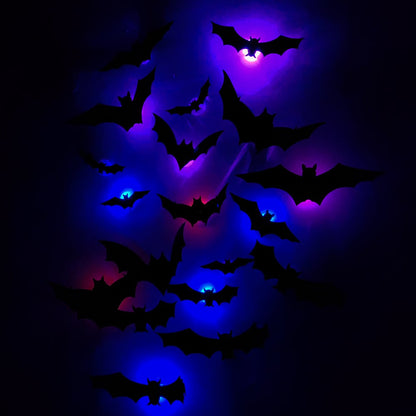 The Secret to a Next-Level Halloween-🎁3D Bat Design LED Decoration