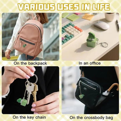 🐸 Croaking Frog Keychain - Realistic Sound Effect Stress Relief Toy