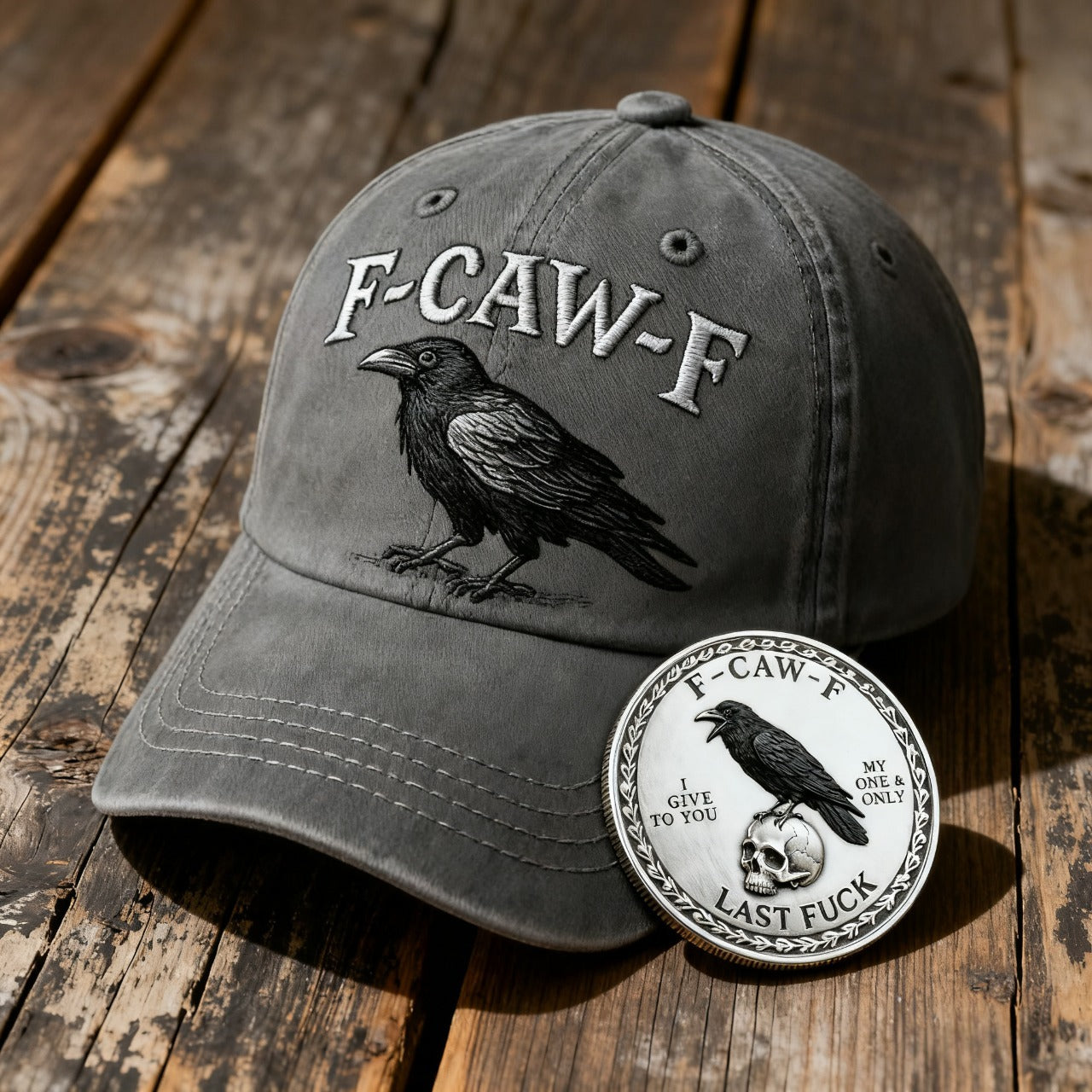 💥The F-CAW-F Hat — For Those Who Laugh at Life and Give Zero F*cks! 🎁Free Gifts: F-CAW-F coin