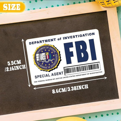 🔥Last Day 49% OFF - Secret Agent Card Skins Kit: FBI/ICE Designs  • Cosplay & Gift Stickers