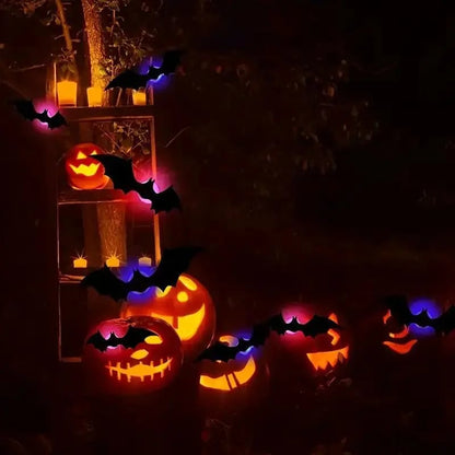 The Secret to a Next-Level Halloween-🎁3D Bat Design LED Decoration
