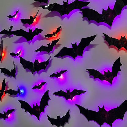 The Secret to a Next-Level Halloween-🎁3D Bat Design LED Decoration