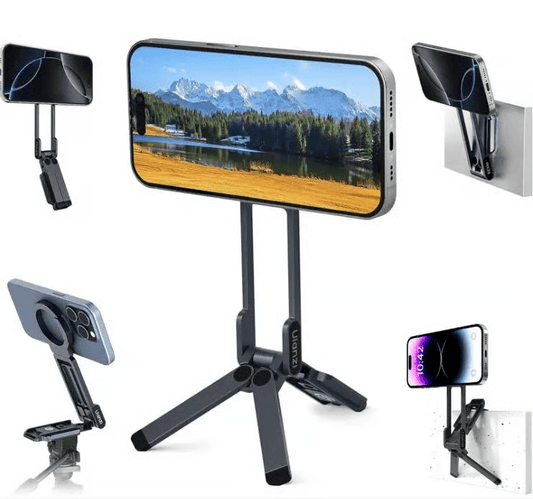 Magnetic Phone Tripod for iPhone, MA38 Portable Phone Holder Mini Tripod for Magsafe