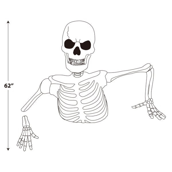 👻 Early Bird Halloween Special – Massive Skeleton with Glowing Eyes & Spooky Sound🎃