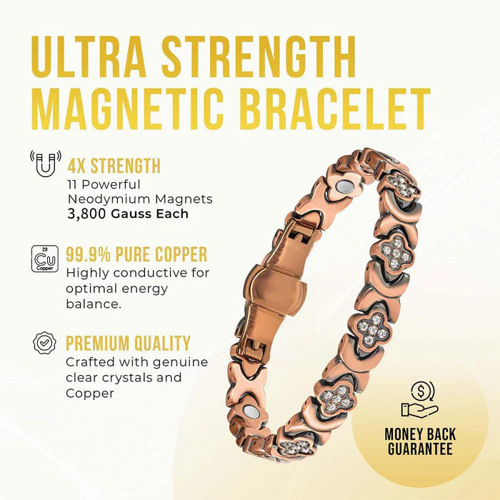 🔥Copper Bracelets for Women. Pure Copper Magnetic Bracelet with 3800 Gauss Effective Magnets